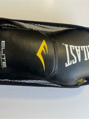 Everlast Elite Prostyle 16 oz Boxing Training Gloves with Case - Black/Gold